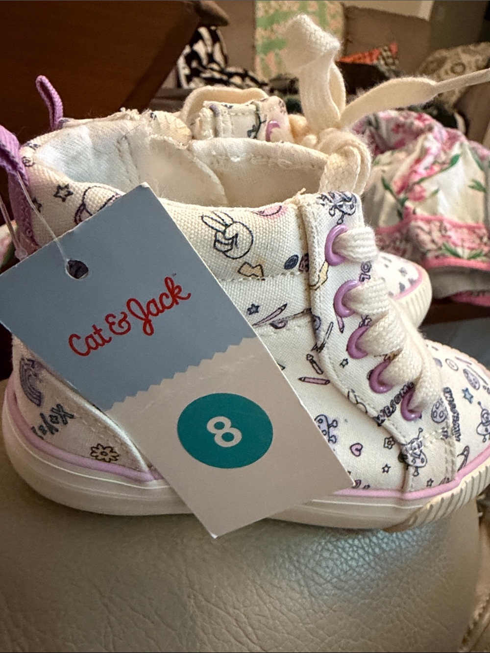 Toddler size 8 Cat & Jack sneakers NWT